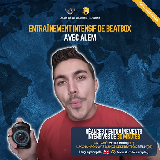 Entraînement intensif de beatbox avec Alem aux championnats du monde de beatbox 2023