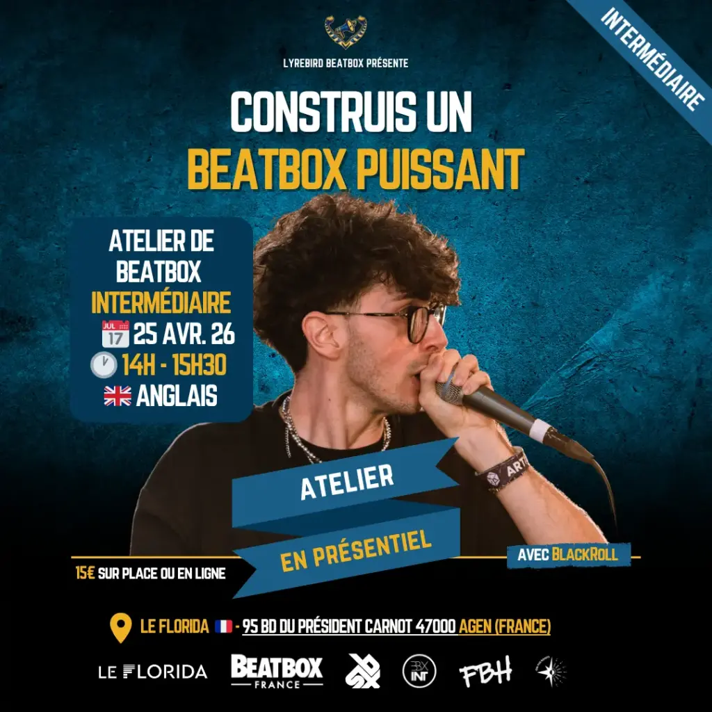 Construis un beatbox puissant avec Blackroll au Florida à Agen