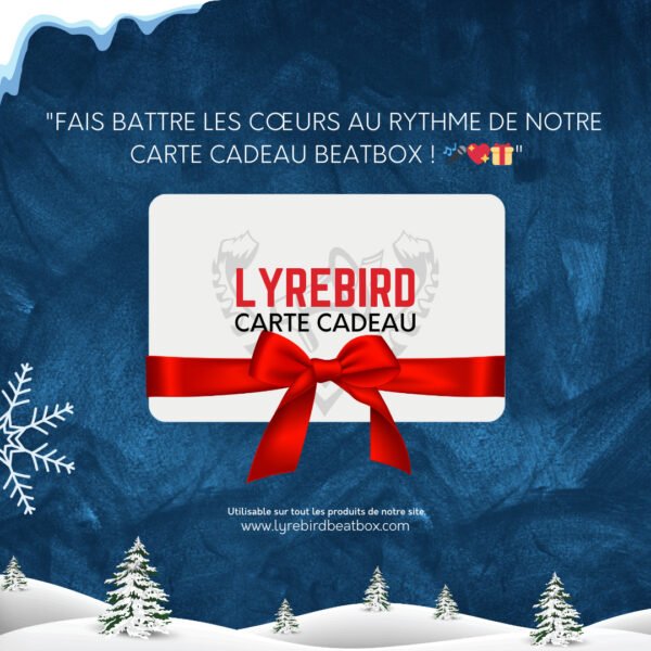 Lyrebird Carte cadeau de Noël