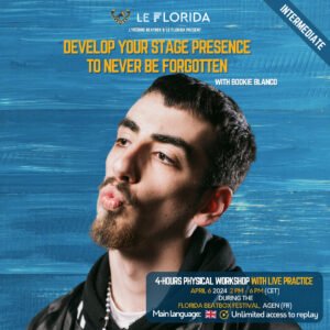 Develop your stage presence to never be forgotten with Bookie Blanco