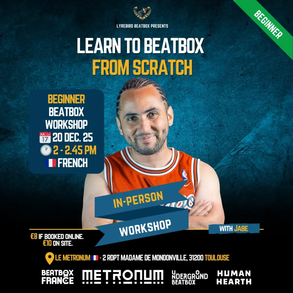 Learn to beatbox from scratch with Jabe - Beatbox Workshop at the French Beatbox Championships 2025