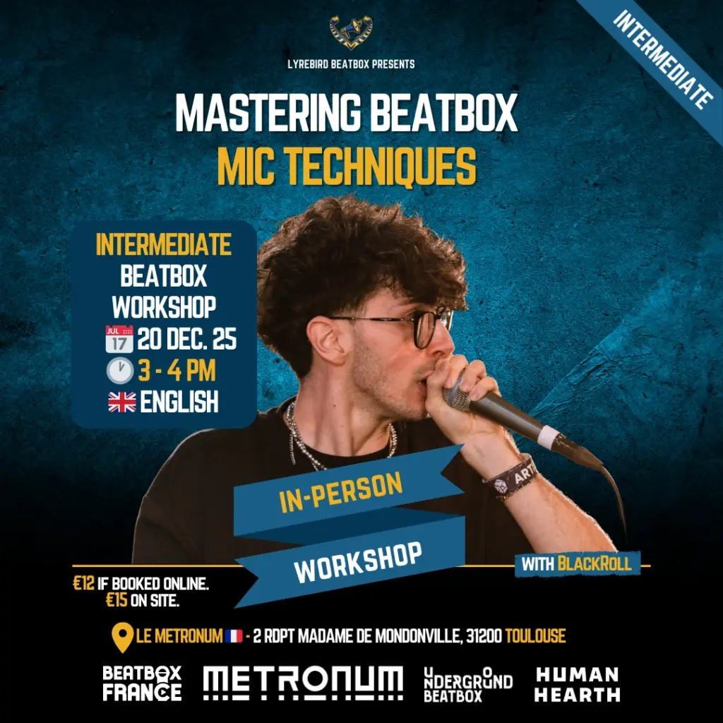 Mastering Beatbox Mic Techniques with BlackRoll - Beatbox Workshop at the French Beatbox Championships 2025
